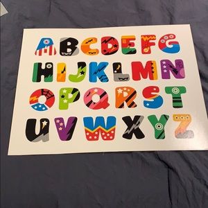 Superhero ABC print 16 X 20